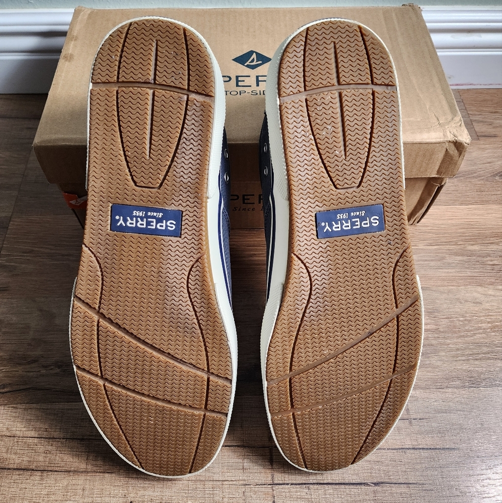 Men's Sperry Halyard CVO Sneaker Washed Navy Size 12 - Picture 11 of 11